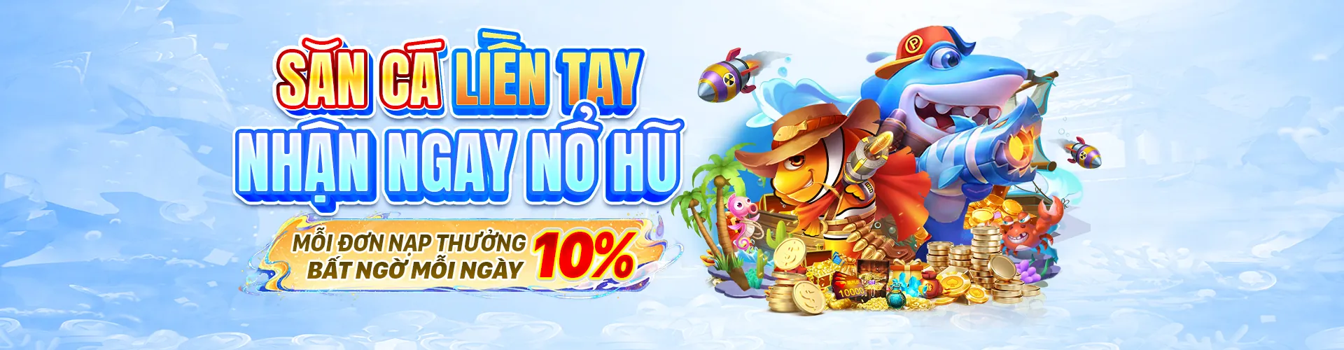 Hình ảnh chính game bắn cá 85bet, với đồ họa đại dương sống động và các loài cá đầy màu sắc.